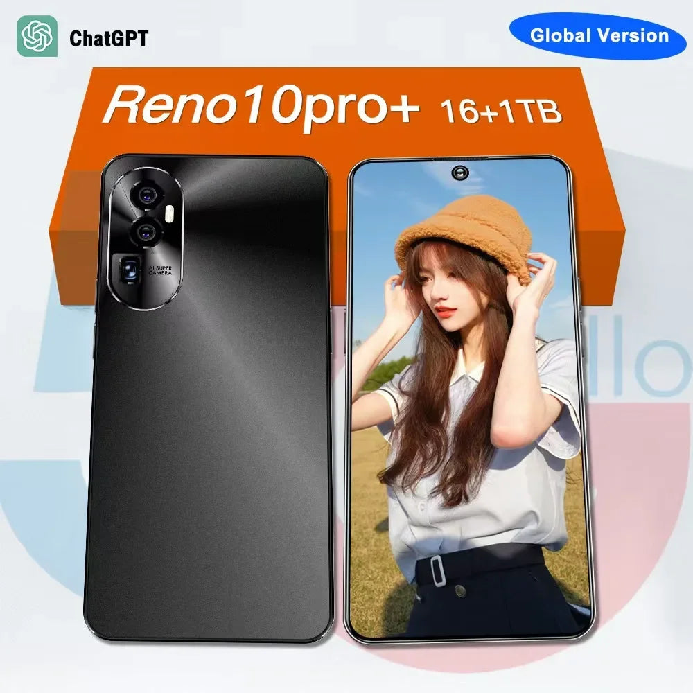 New Reno10pro+ flagship 6.53 inch 16+1TB smart phone