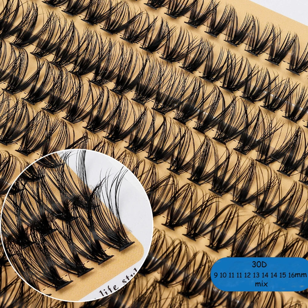 10D/20D/30D/40D/60D/80D/100 Eyelashes Extension  Natural Thick Mink Faux Eyelash