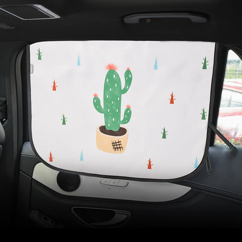 Universal Car Sun Shade Cover Magnetic UV Protection