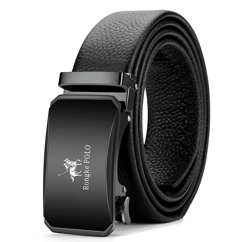 Alloy buckle Men Belt Genuine Leather