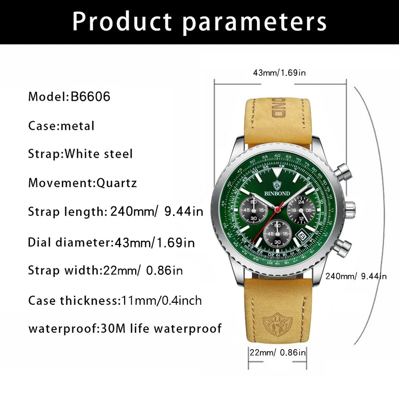 POEDAGAR Luxury Man Watch
