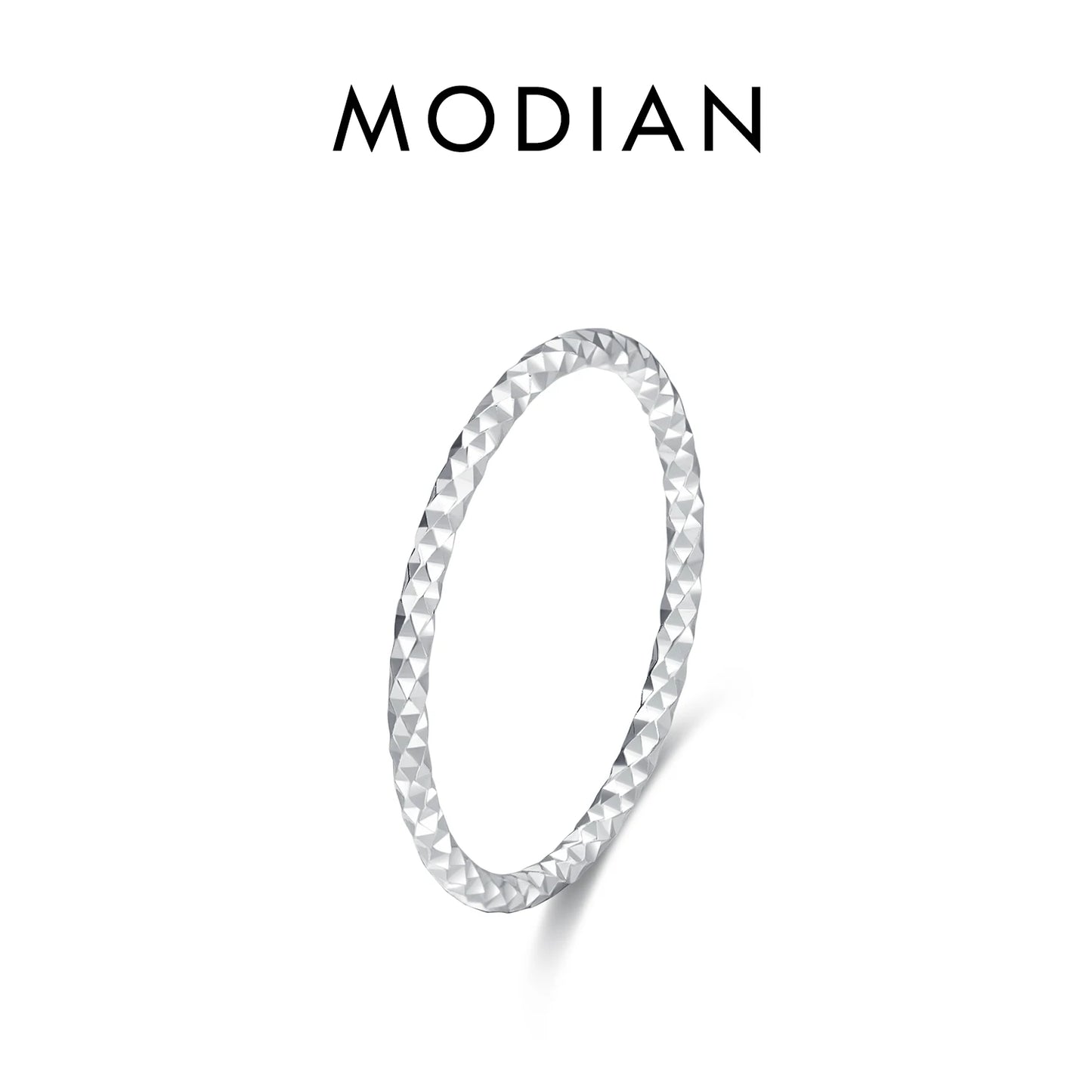 925 Sterling Silver Simple Fashion Stackable Ring Classic Wave Geometric Exquisite Finger Rings