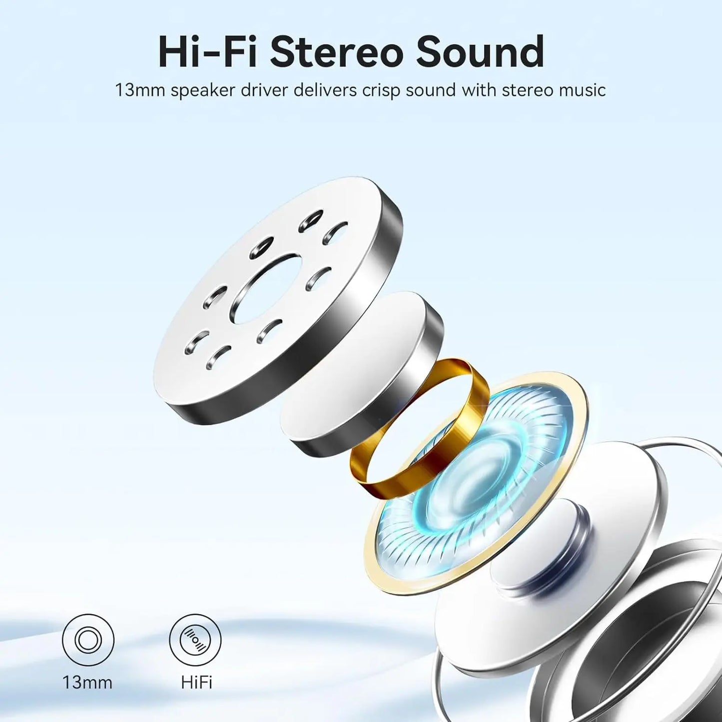 Wireless Bluetooth Earphone Lightweight Power Display Long Battery Life