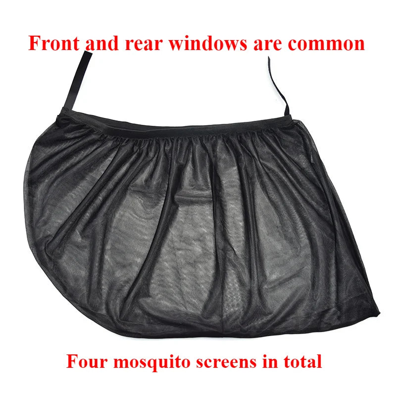 Car side shade window mosquito curtain outdoor camping