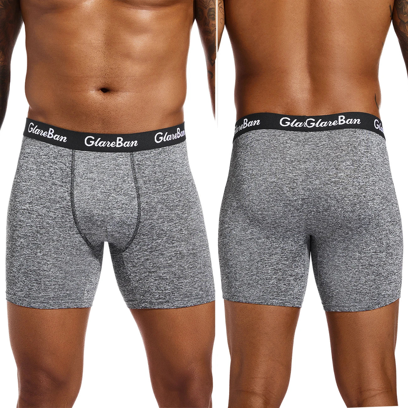 5pcs Set Mid-Long Boxer Shorts Men