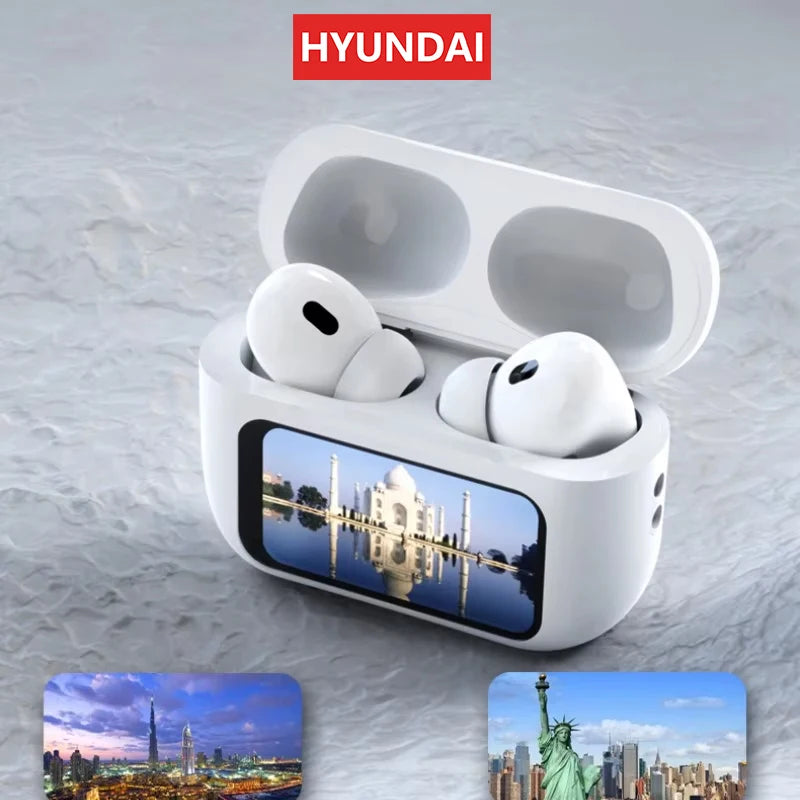 Choice HYUNDAI HY-Y11 Bluetooth Earphones LED A6 Screen Wireless Noise Reduction