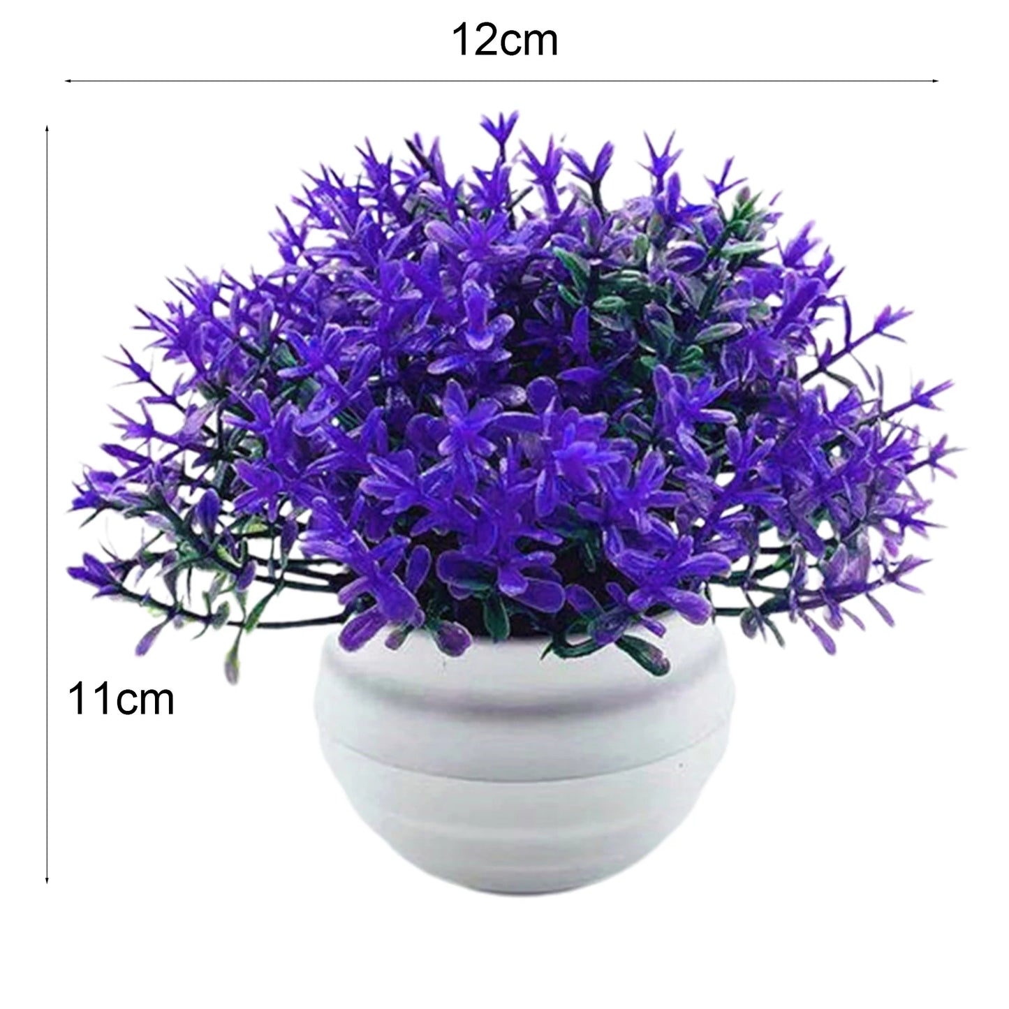 1 Set Artificial Plant Pot Ornamental Photo Props Plastic Desktop Fake Grass Plants for Outdoor