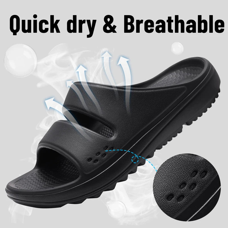Women Summer Beach Flip Flops With Arch Support Soft Cloud Slippers