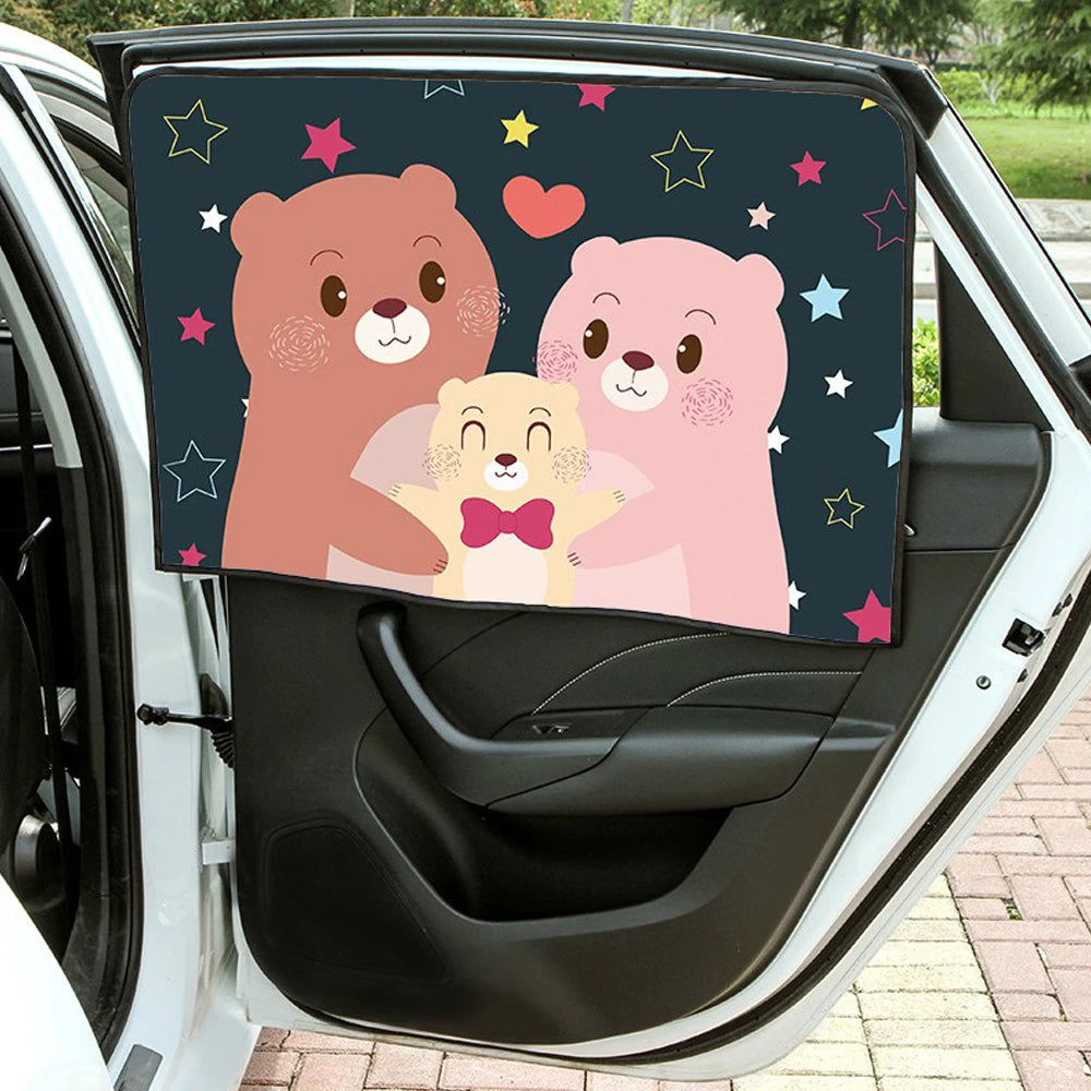Universal Car Sun Shade Cover Magnetic UV Protection