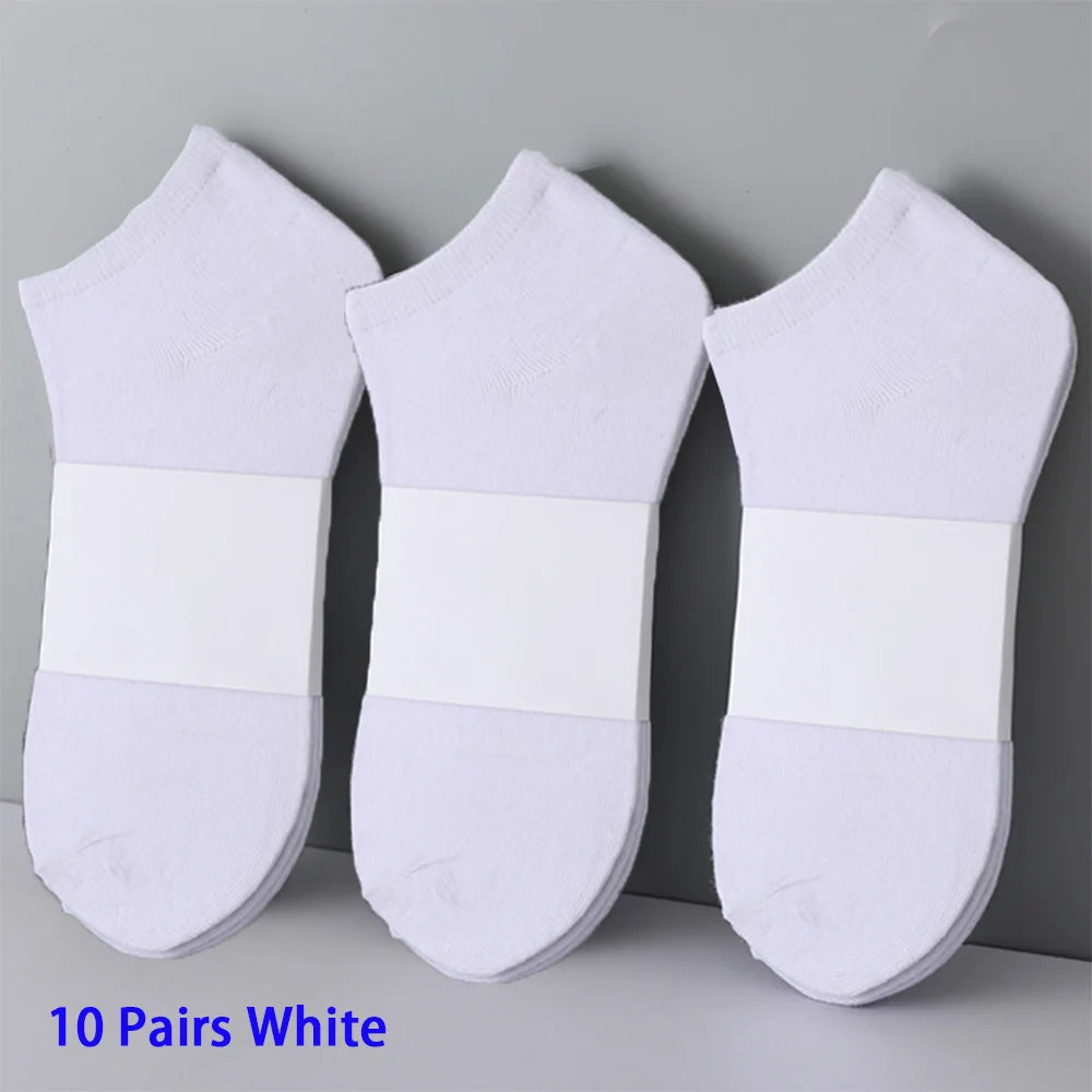 10 Pairs Men Socks Invisible Low Cut
