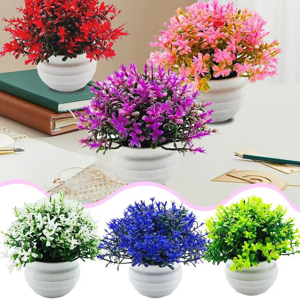 Artificial Plant Pot Ornamental Photo Props Plastic Desktop