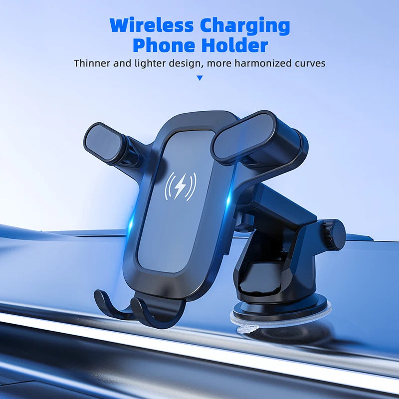 High Power Wireless Fast Charging Phone Car Holder Charger