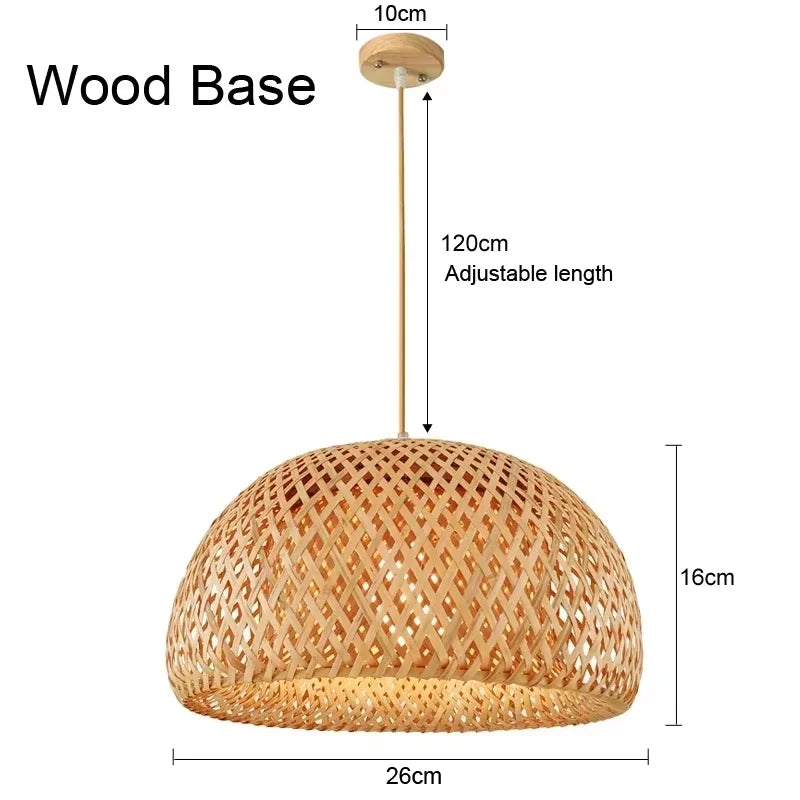 Bamboo Hanging Lamp Pendant Ceiling Light