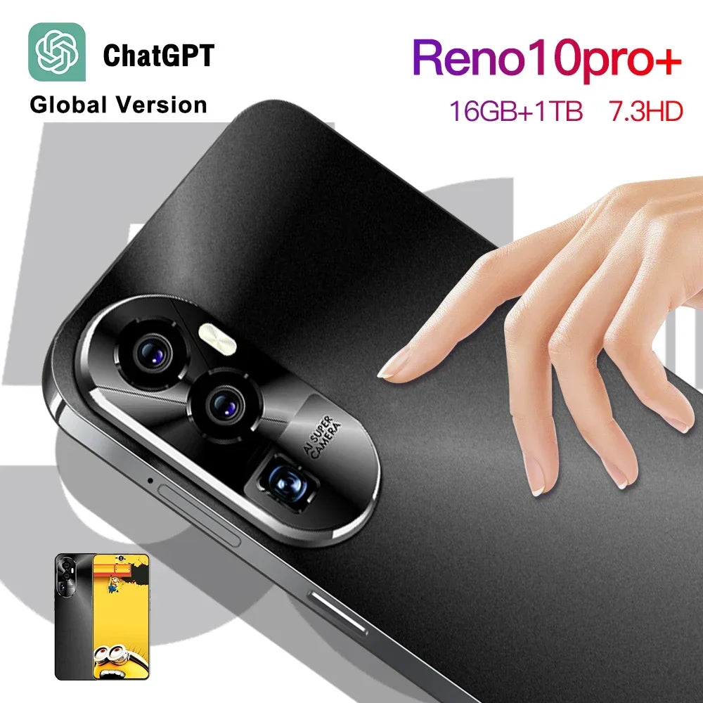New Reno10pro+ flagship 6.53 inch 16+1TB smart phone