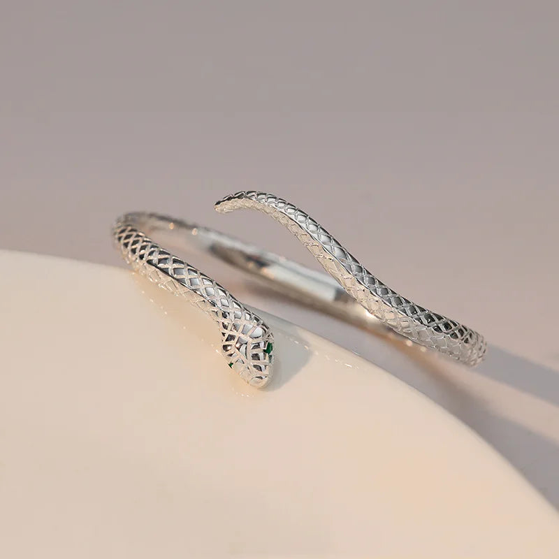 925 Sterling Silver Snake Shape Bracelet Charm Temperament Bracelet