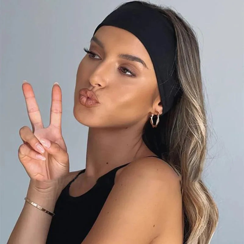 Elastic Hair Bands Yoga Hairband Fashion Makeup Hair Hoop Vintag Headwrap