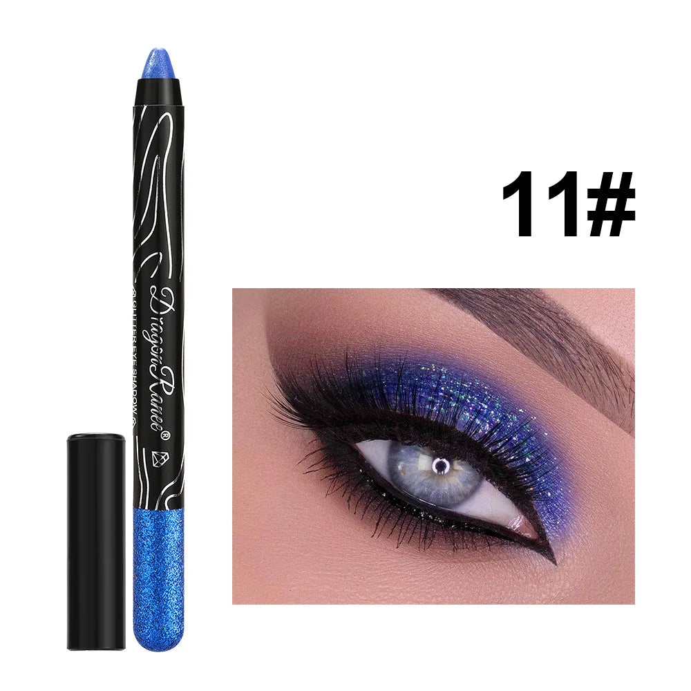 1Pc Metallic Purple Eyeshadow Pencil Glitter Silkworm Liner Pen