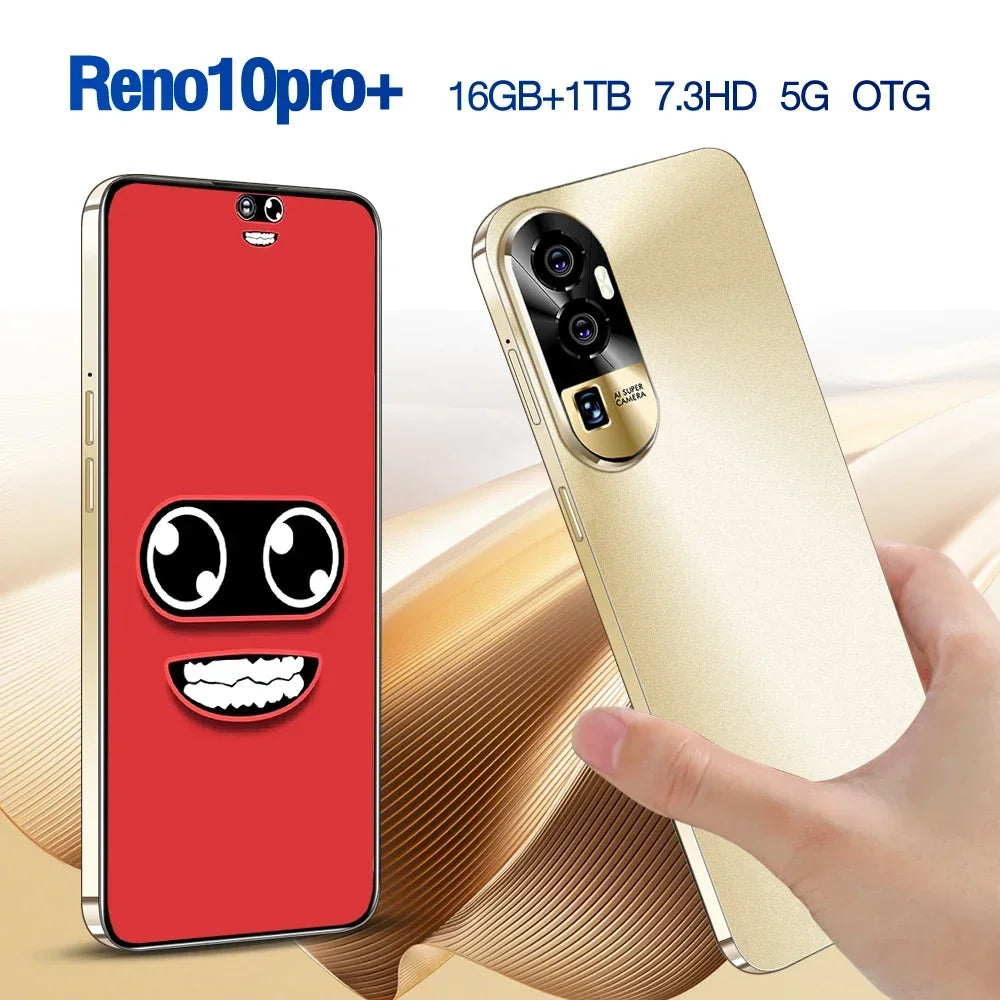 New Reno10pro+ flagship 6.53 inch 16+1TB smart phone