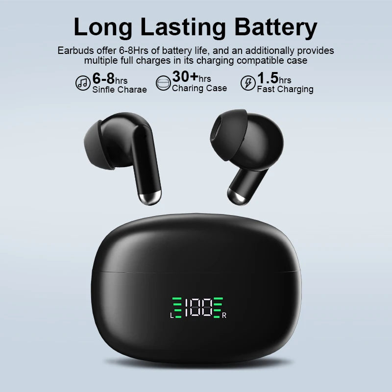 Wireless Earbuds Bluetooth 5.3 HIFI Bass TWS Sports