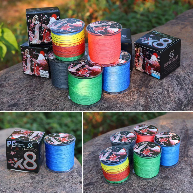 Sougayilang 8 Strands Braided Fishing Line 100M 300M