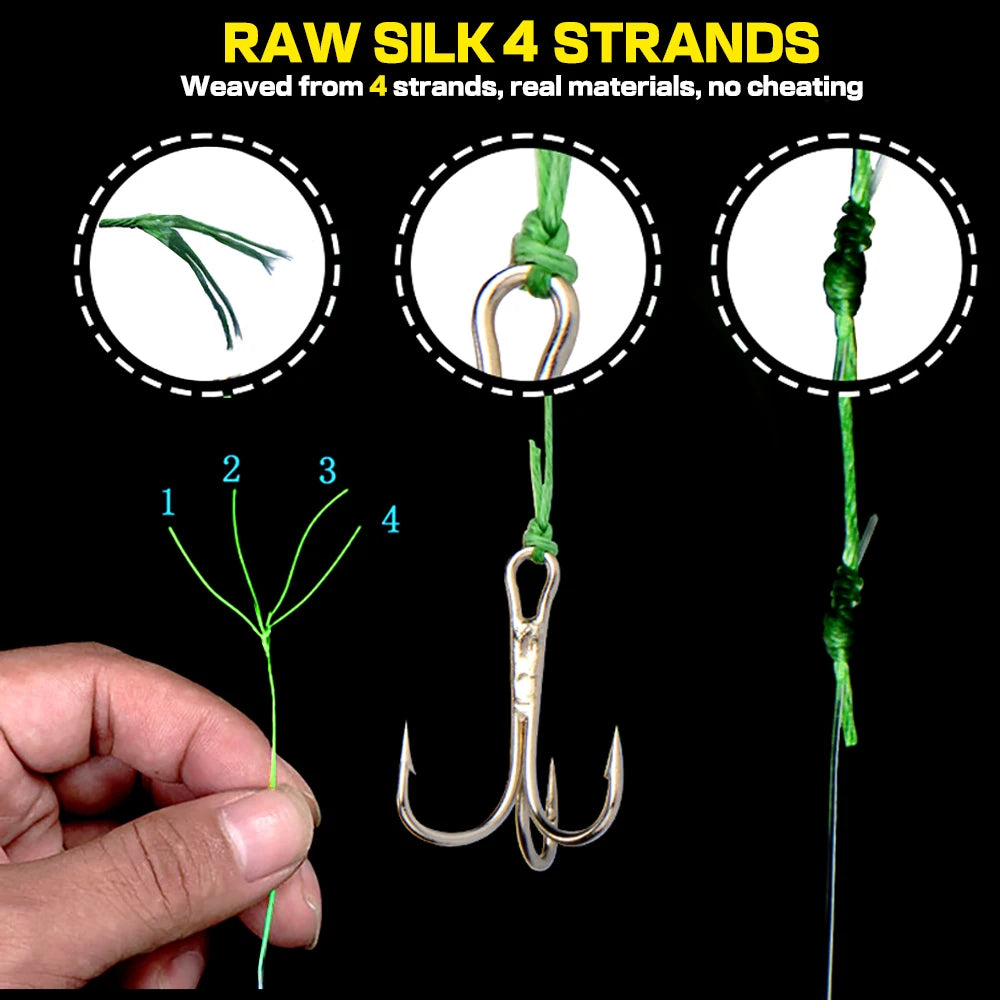 JOF 4 Strands Braided Fishing Line Multifilament 300M 500M 1000M