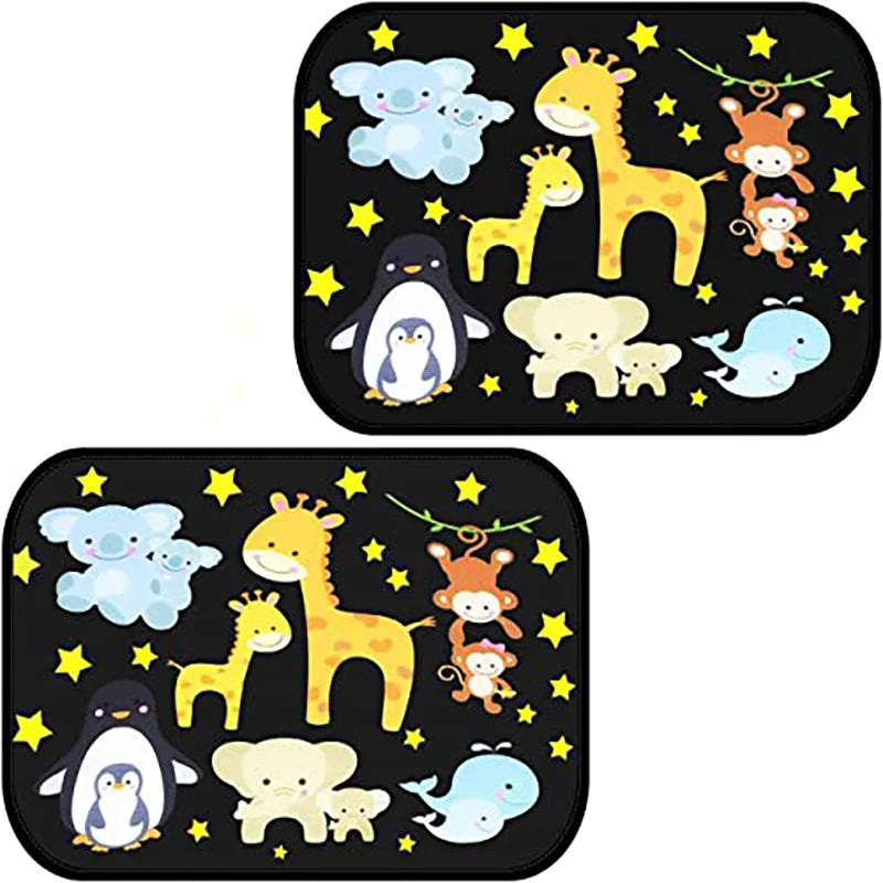 2pcs baby stroller sun visors, children's car window sun visors, suitable for in car baby sun shields and sunshades