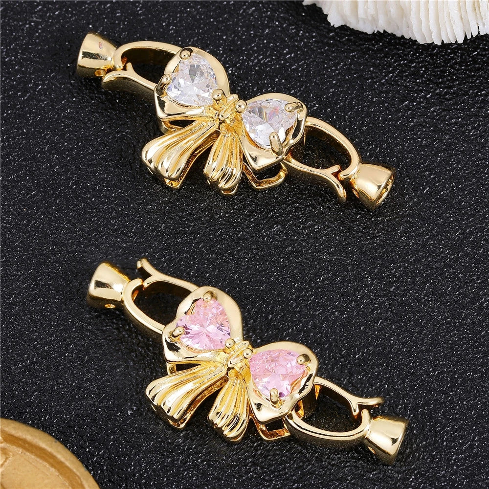 18K Gold Silver Plated Connector Fasteners Lock Closure Clasps Accessories