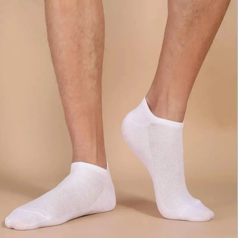 10 Pairs Men Boat Socks Invisible Low Cut