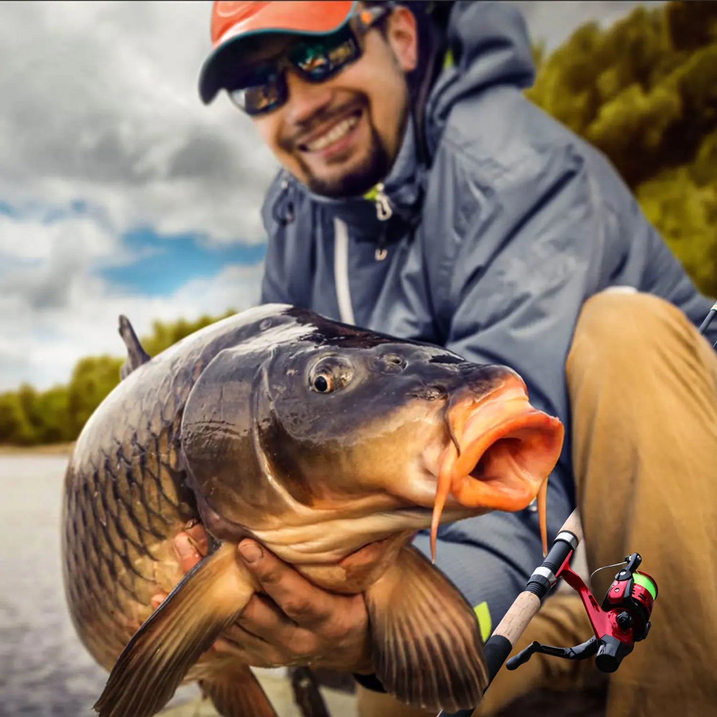 3M Feeder Fishing Rod Cork Handle Carbon Fibre Spinning Fishing Rods L M H Power 30-120g Lure Weight