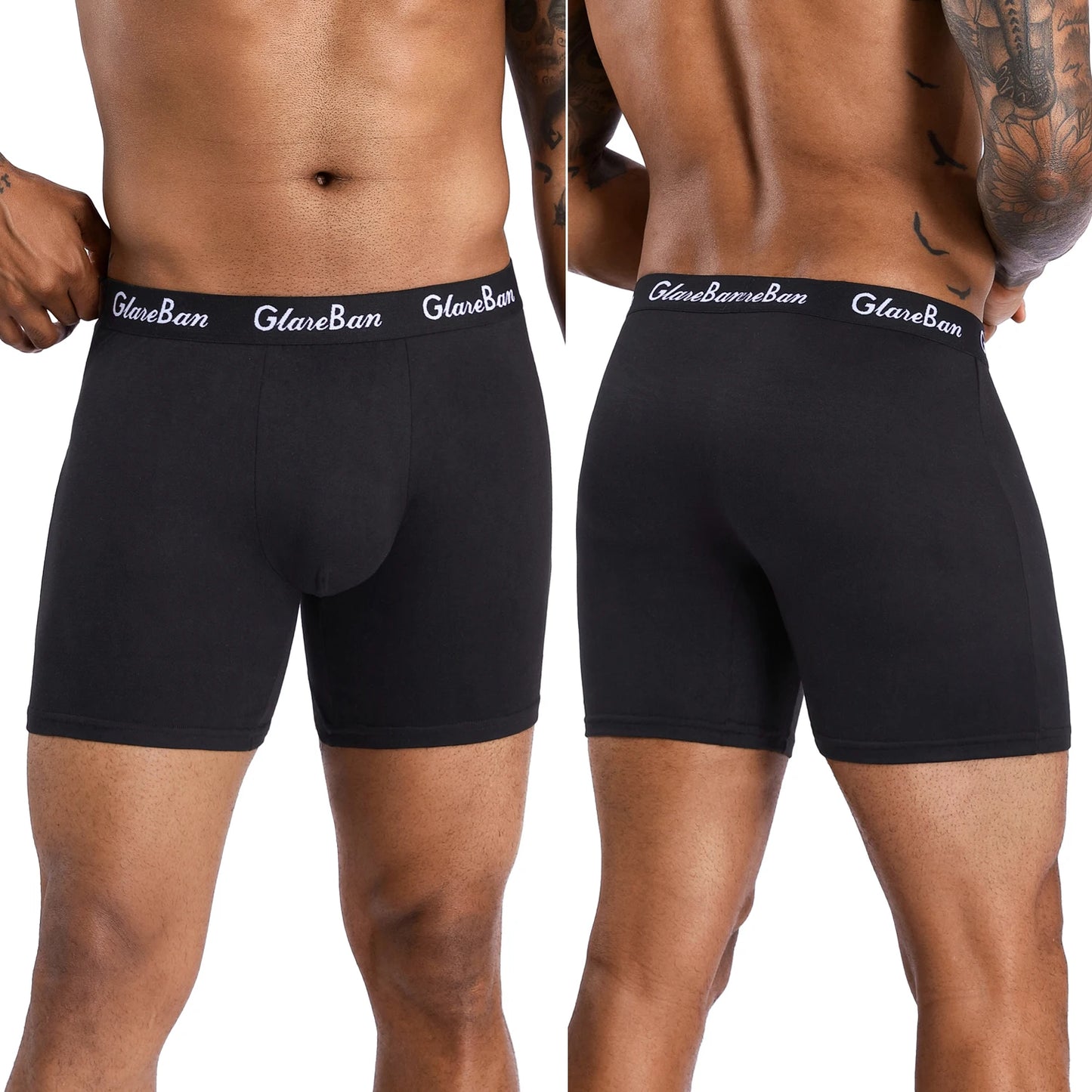 5pcs Set Mid-Long Boxer Shorts Men