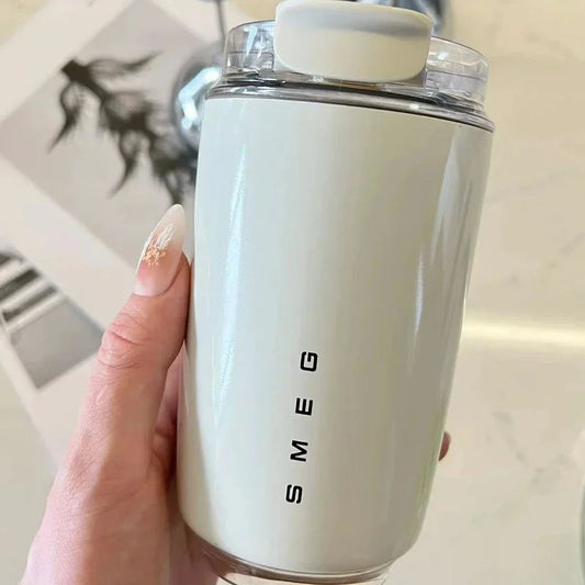 1PCS Tumbler Thermos Cup Milky White Coffee Mug