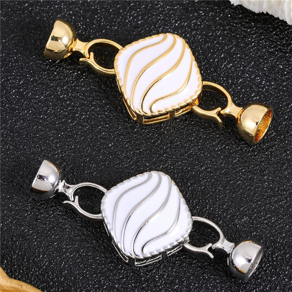 18K Gold Silver Plated Connector Fasteners Lock Closure Clasps Accessories