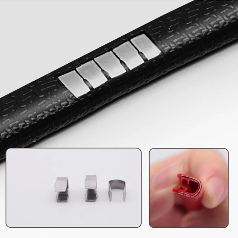 General Sealing Strip No-Paste Door Anti-Collision Strip Car Door U-Shaped Edge Strip Decorative Strip Keel Strip