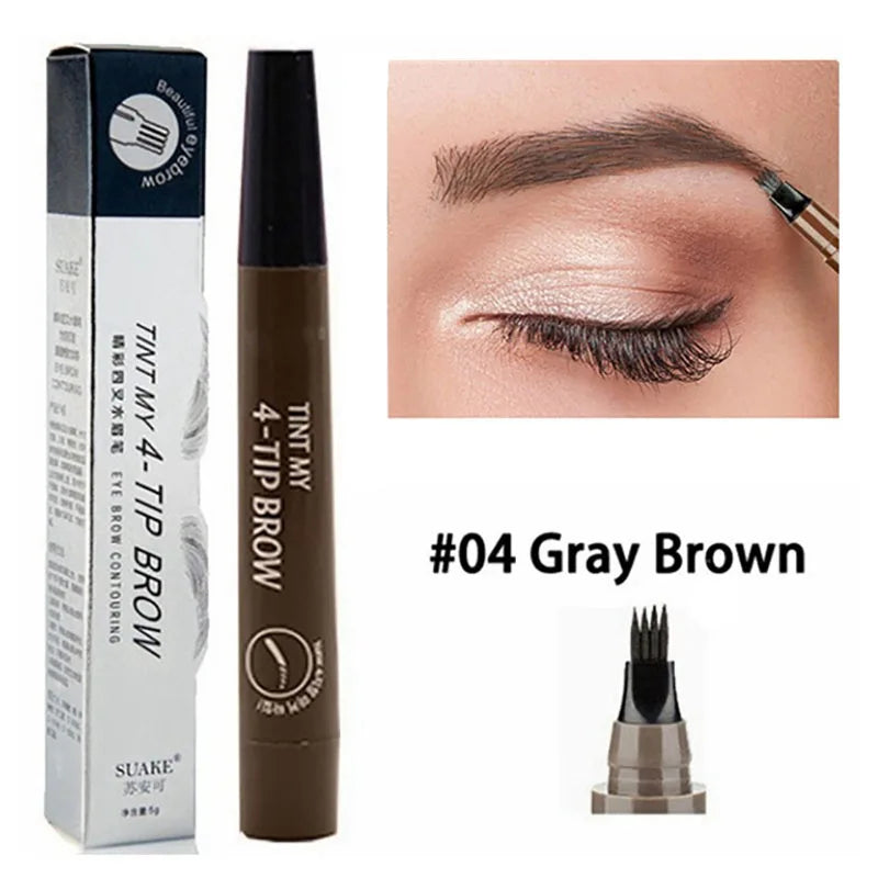 Waterproof Liquid Eyebrow Pen Makeup Long Lasting Cosmetic Microblade Brow Pencil