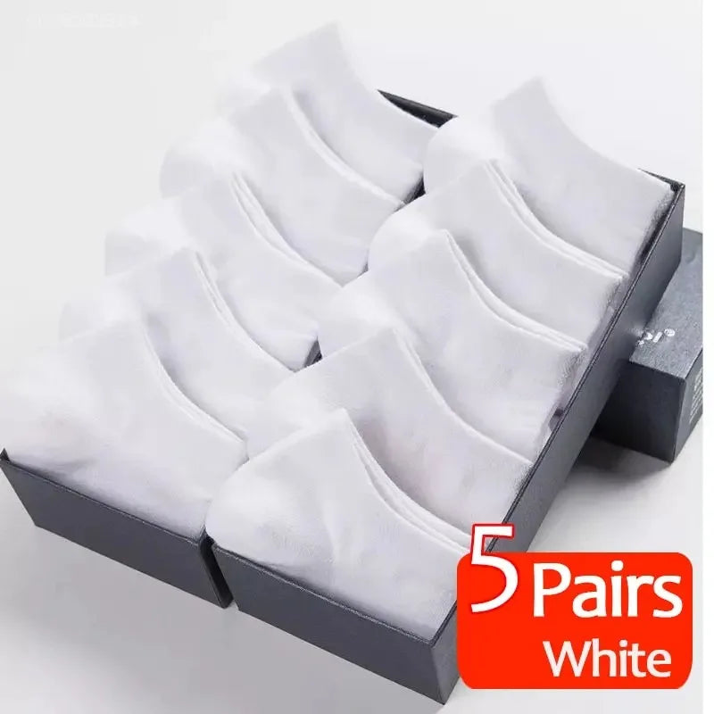 5 Pairs Mens Socks Breathable Short Socks