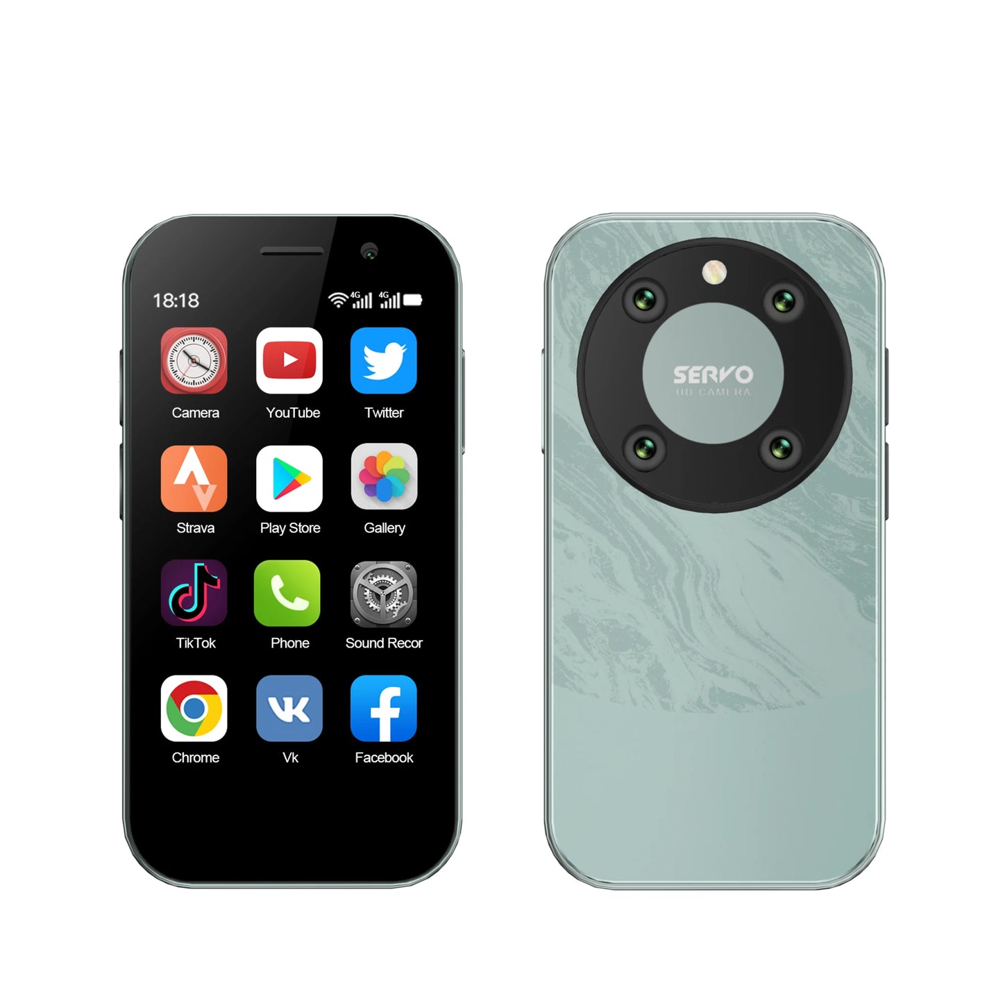 SERVO KING 9000 3.0" HD Display Small Smartphone Android 10.0 Network 4G