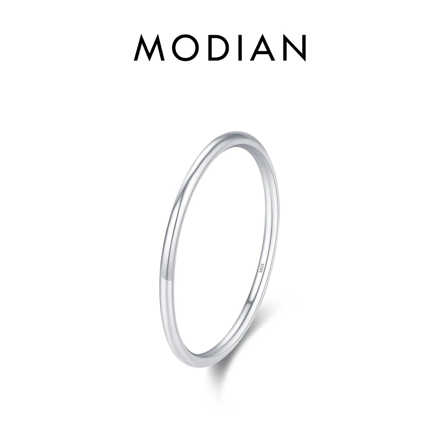 925 Sterling Silver Simple Fashion Stackable Ring Classic Wave Geometric Exquisite Finger Rings