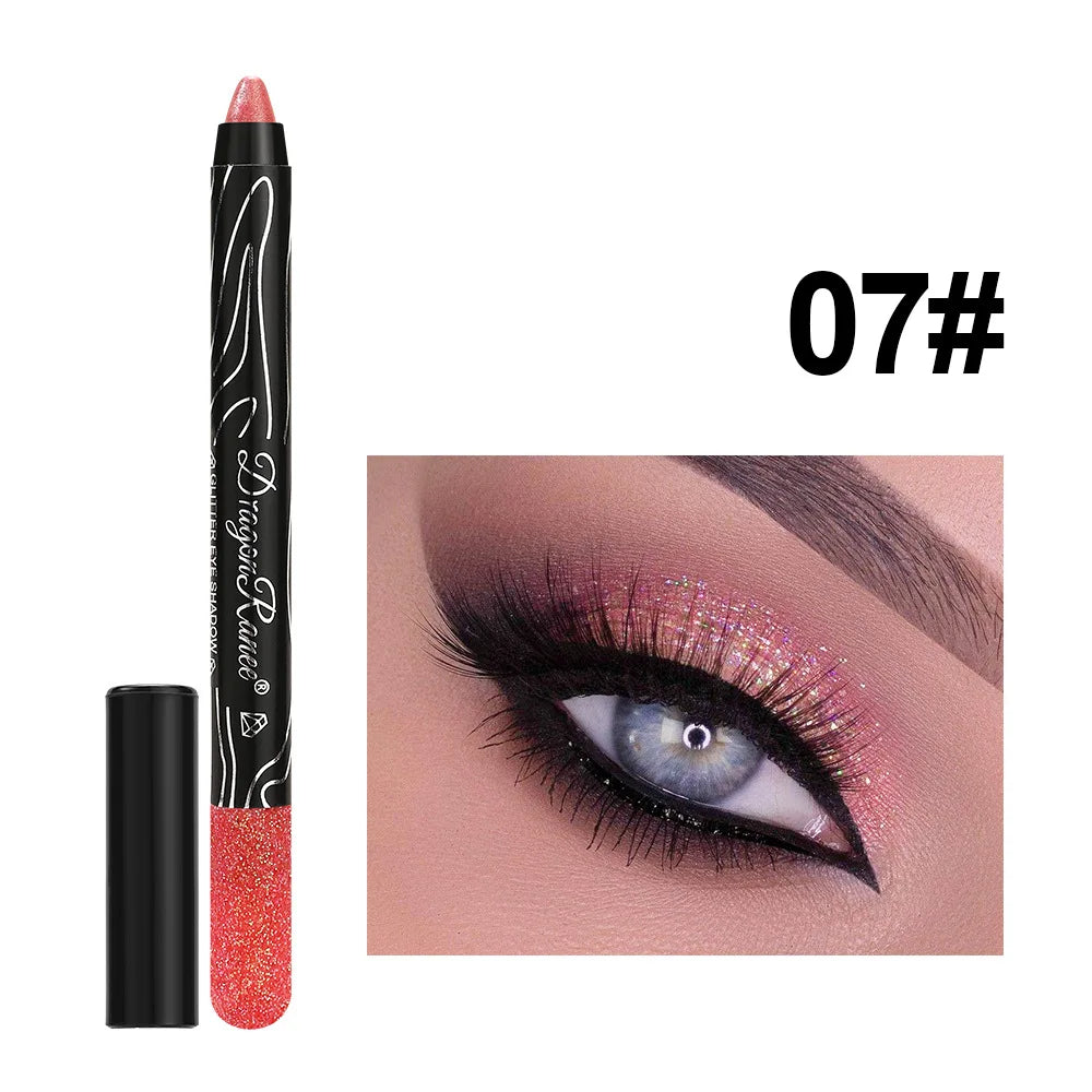 1Pc Metallic Purple Eyeshadow Pencil Glitter Silkworm Liner Pen