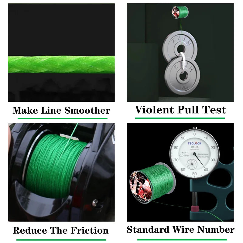 Sougayilang 8 Strands Braided Fishing Line 100M 300M