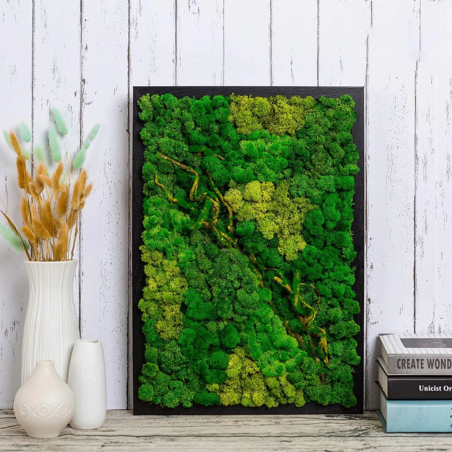 Artificial Green Plants Fake Grass Eternal Life Moss Grassfor Home Living