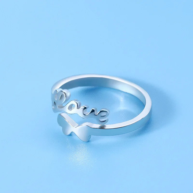 Hot 925 Sterling Silver Ring AAA Zircon Adjustable Simplicity Fashion Exquisite Women Jewelry