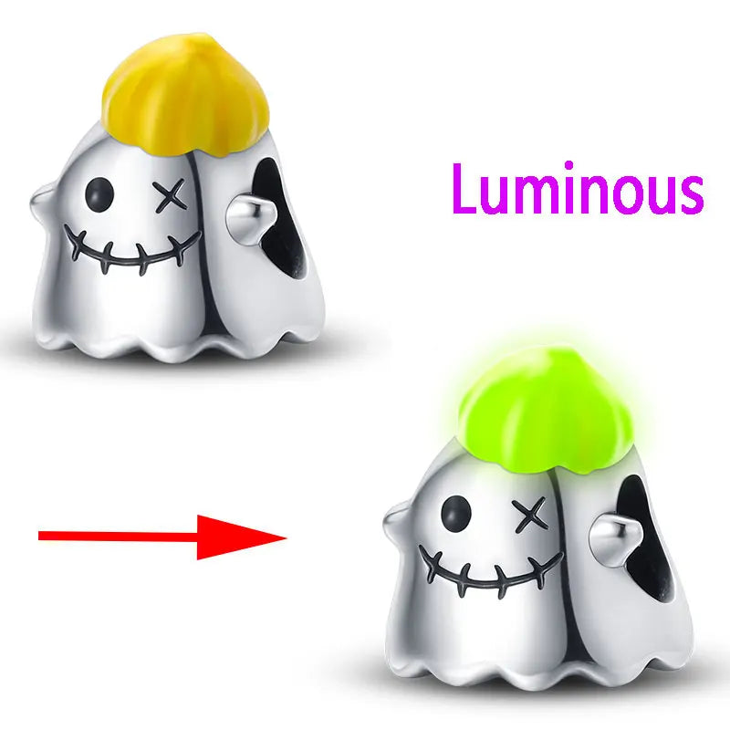 New 925 Sterling Silver Halloween Charm Beads Fit Original Brand Bracelet