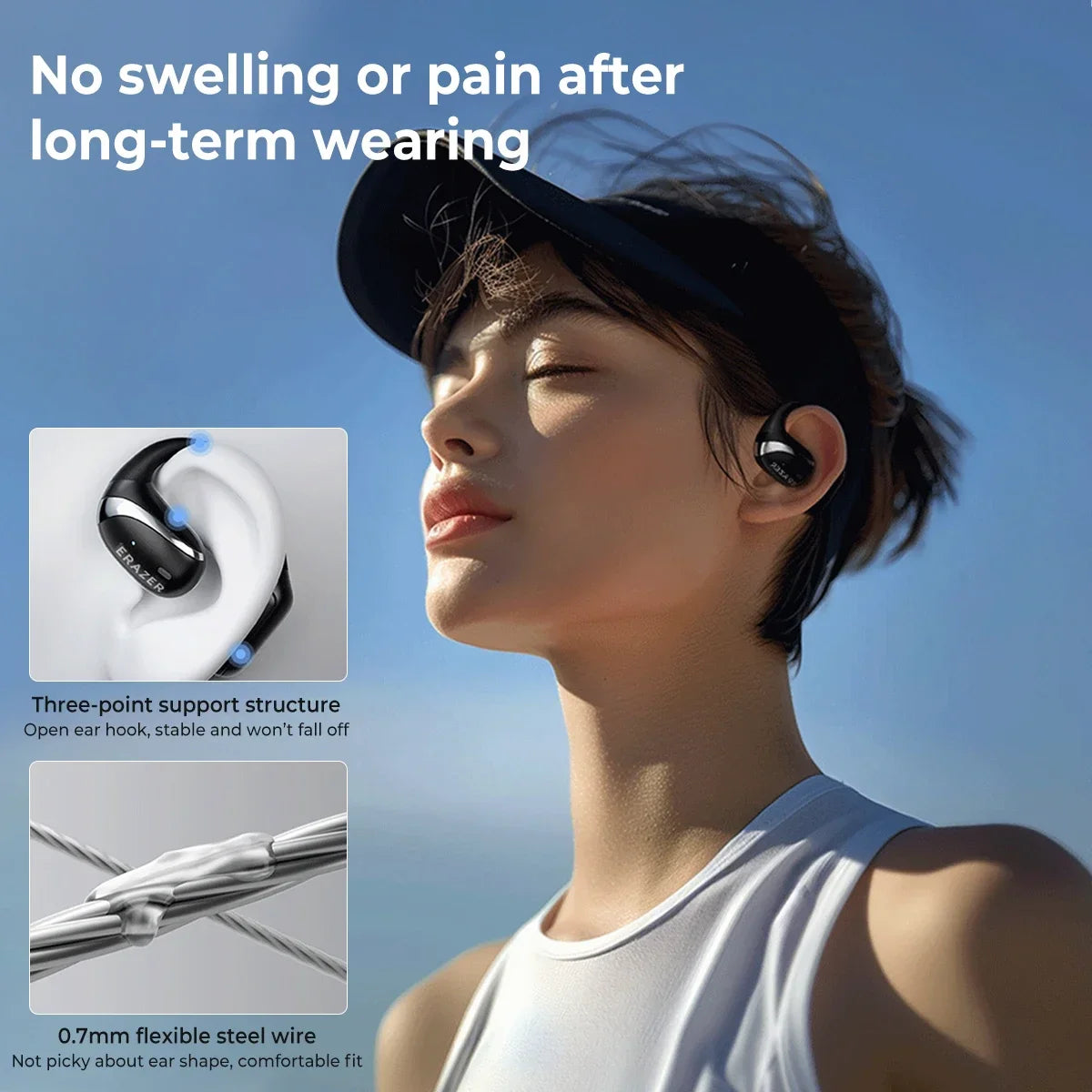 Choice Lenovo ERAZER X9 Wireless Headphones OWS HiFi Stereo Sports