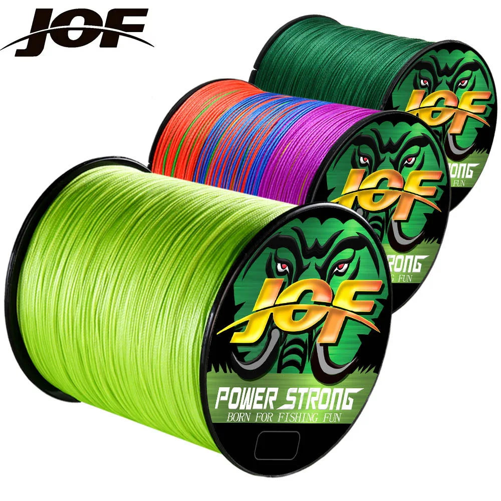 JOF 4 Strands Fishing Line 300/100M Braided PE Fishing Strong Fishing Line Multifilament Durable Fishing Line