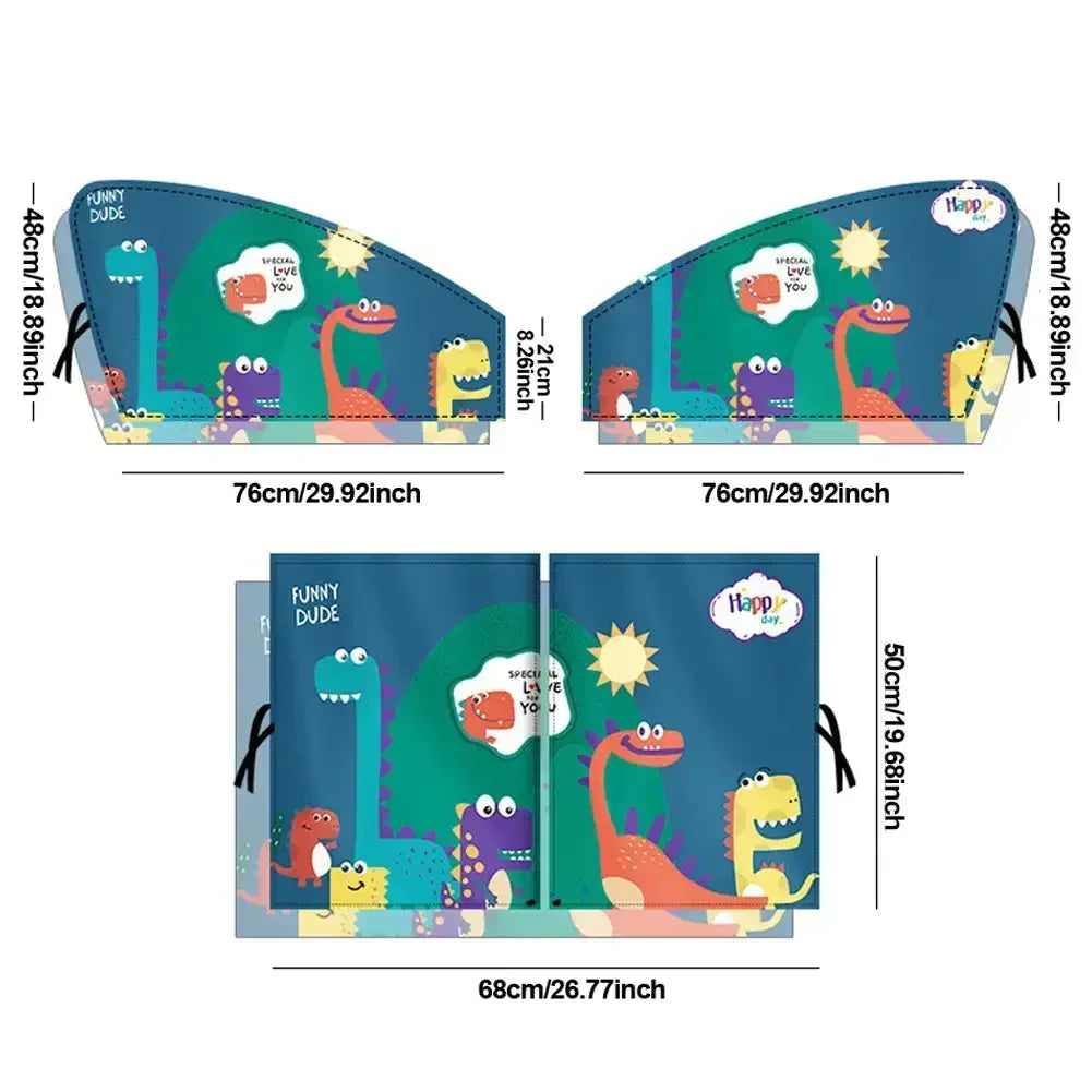 Magnetic Cartoon Car Curtain Car Side Gear Sunshade Car Side Window