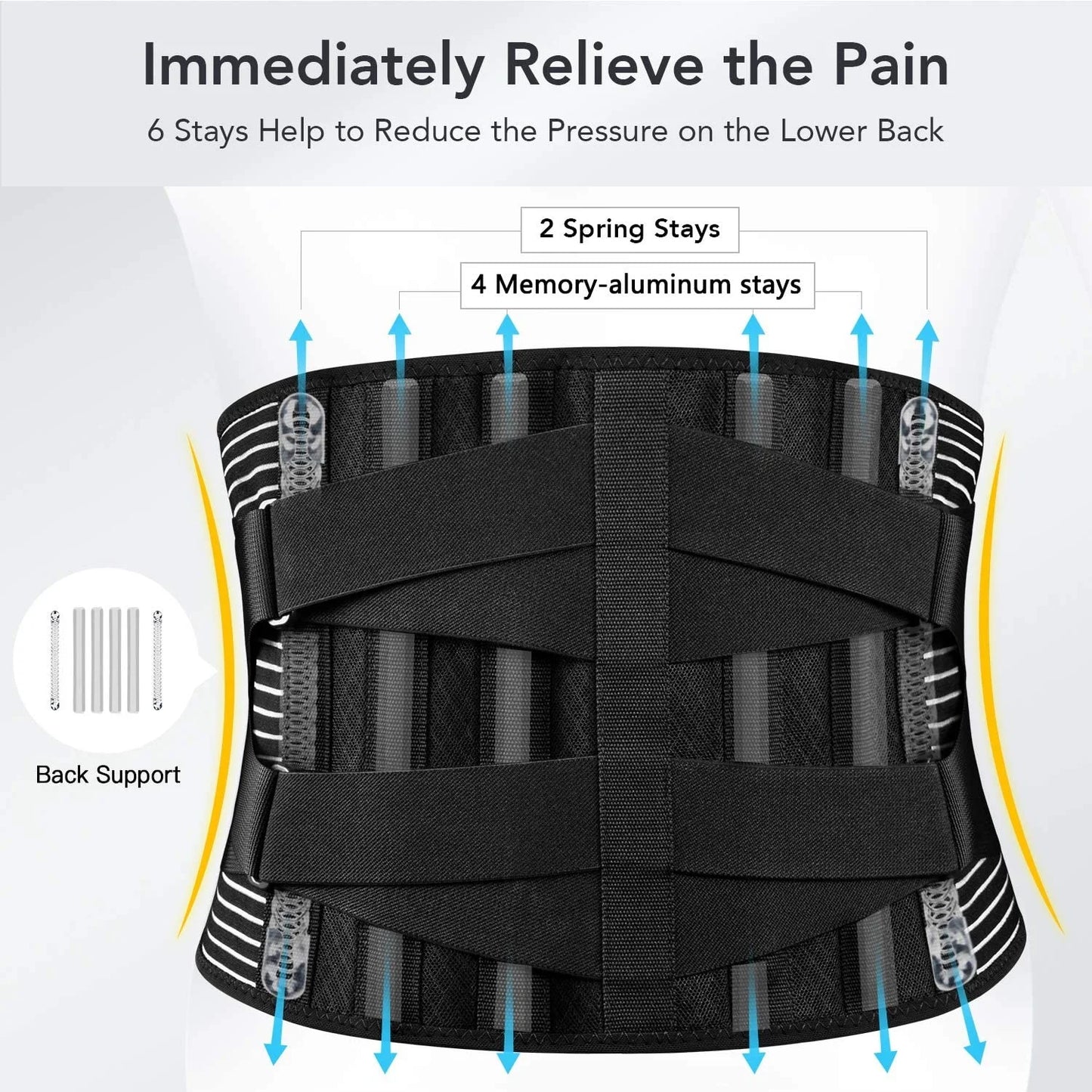 Adjustable Back Lumbar Support Belt