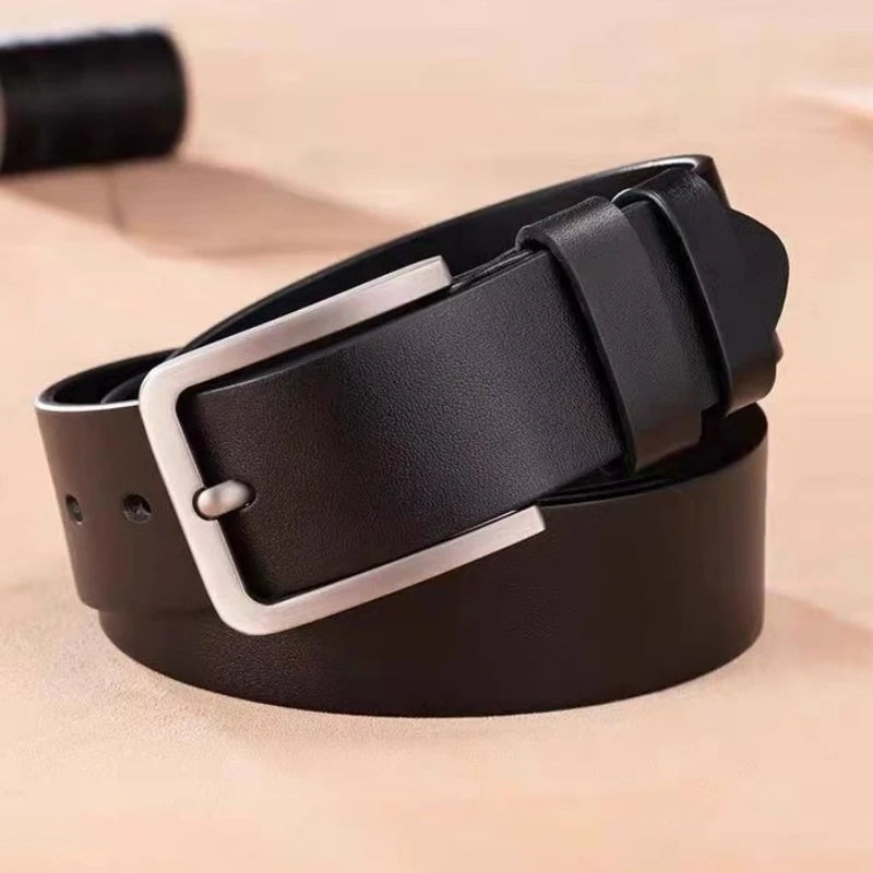 Men's Vintage Casual Belt Black Pin Buckle