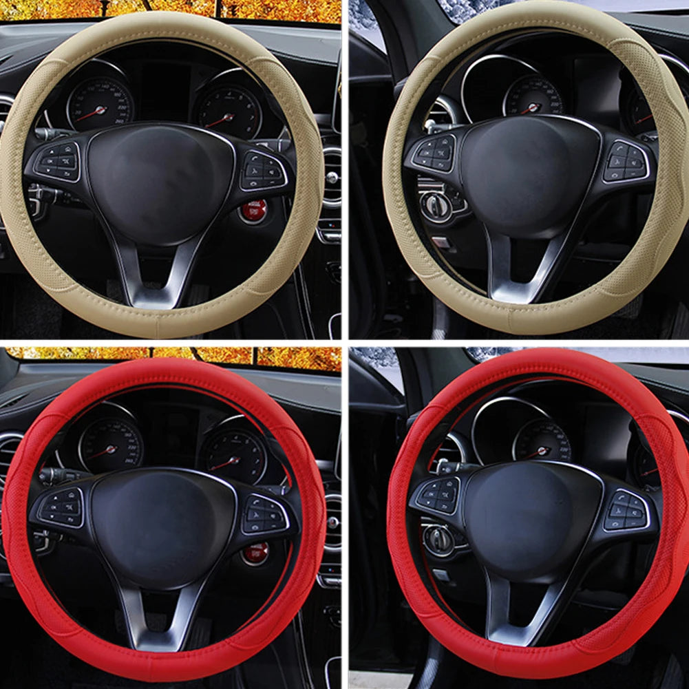 10 Colors Car Steering Wheel Cover Universal Volant Braid on the Steering-wheel
