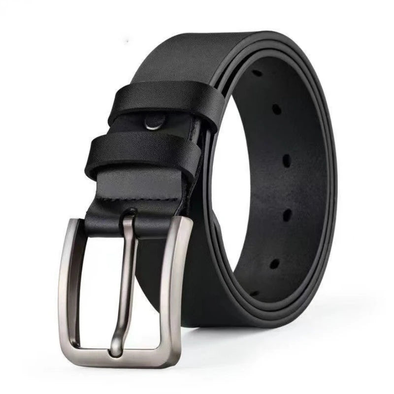 Men's Vintage Casual Belt Black Pin Buckle