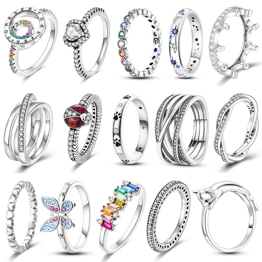 Silver Plated Women Finger Rings for Women